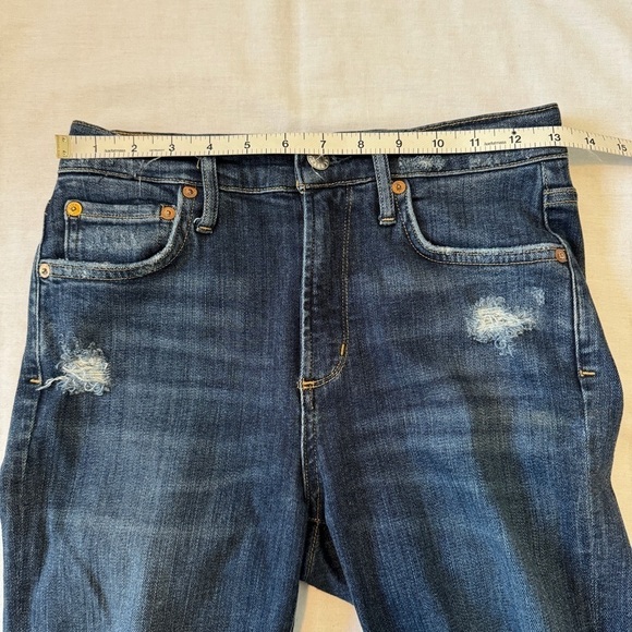 Agolde 27 Skinny Distressed High Waist Jeans - Picture 4 of 8